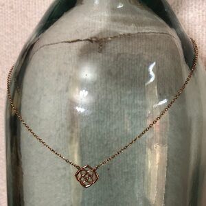Kendra Scott ROSE GOLD Logo Pendant Necklace